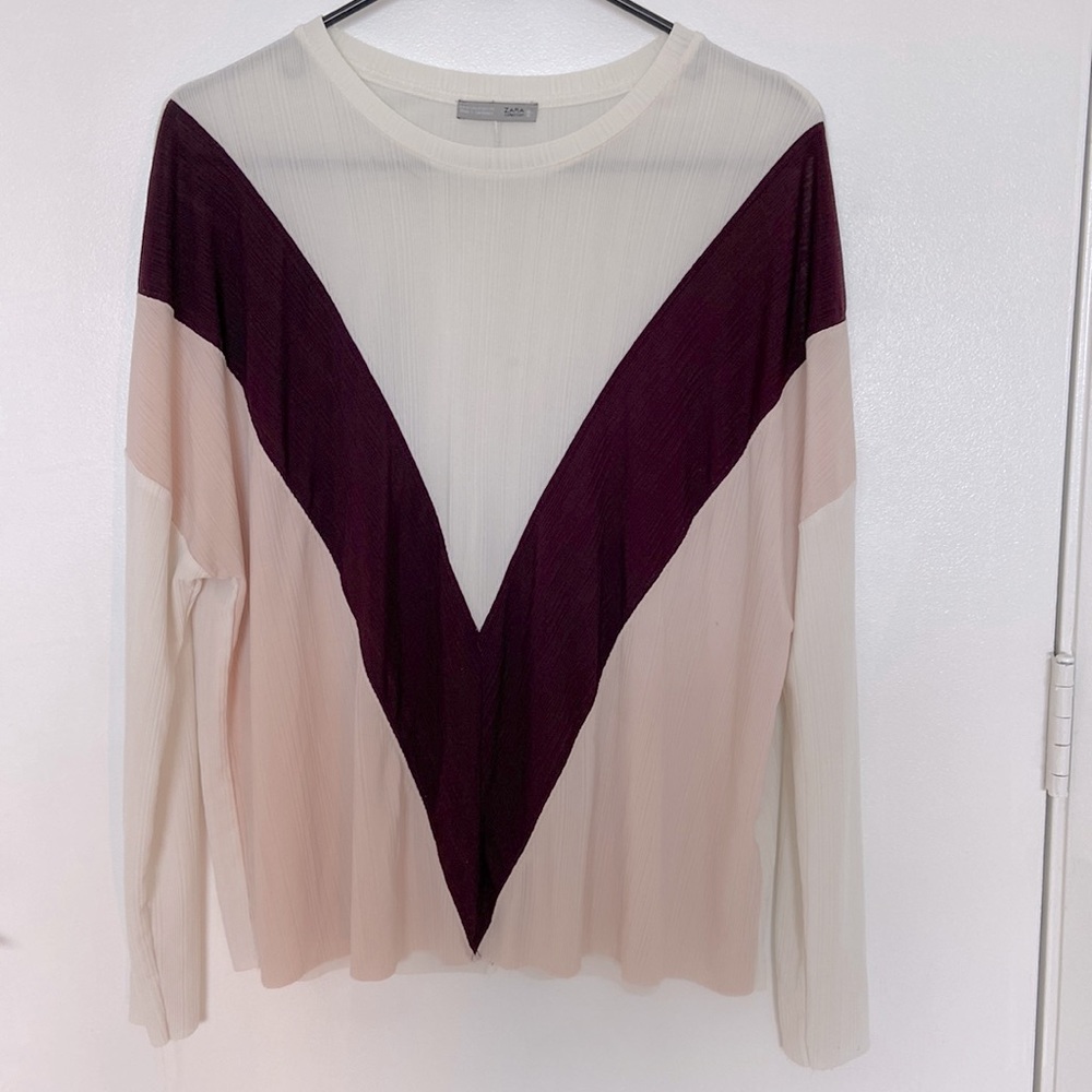 Color block Zara top